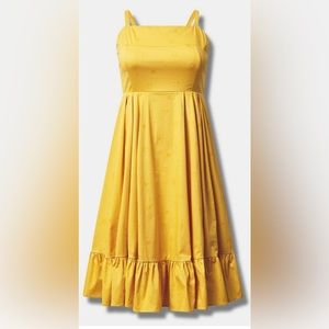 torrid | Dresses | Nwt Torrid Yellow Disney Americana Mickey Mouse Embroidered Dress X 2x 3x 4x ...
